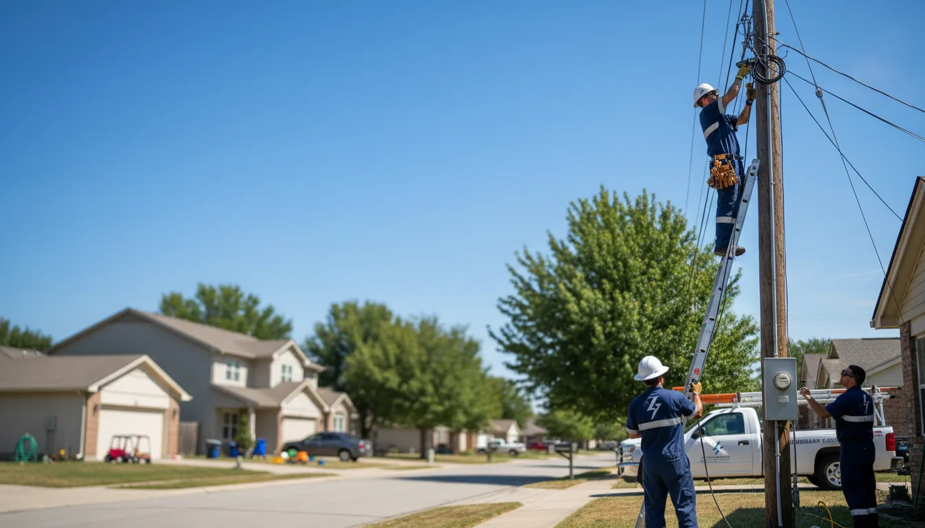 Residential electrician providing installation services in Central Square, NY